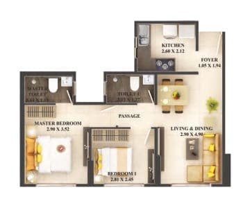 2 BHK Premium